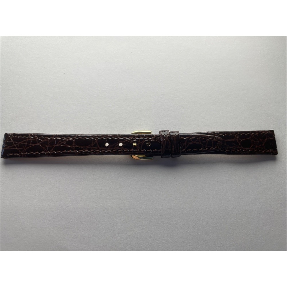 Band-it 12mm Brown Crocodile Grain Watch Band